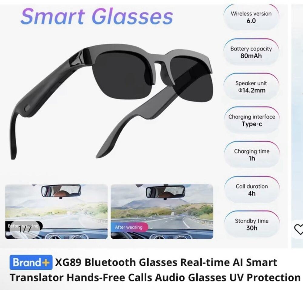 XG89 AI Wireless Glasses